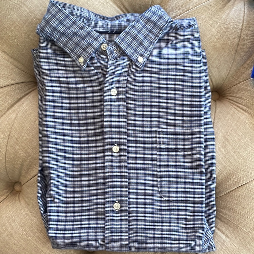 Cremieux Mens XL plaid long sleeve shirt